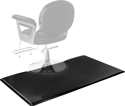 Obrázek produktu pro Kadeřnická rohož VEVOR, 1525x915 mm, protiúnavová rohož, kadeřnická rohož o tloušťce 23 mm, zesílená PVC aPolyuretanrohož s kulatým výřezem, zkosené hrany chránící před zakopnutím