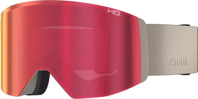 Produktbild von Atomic FOUR Q L HD Skibrille Sand mit zylindrischer Doppelscheibe und Quick Click Scheibenwechsel