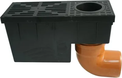 Produktbild von Marley Regensinkkasten mit Laubfangkorb mit Laubfangkorb, für Fallrohr 75-110, schwarz