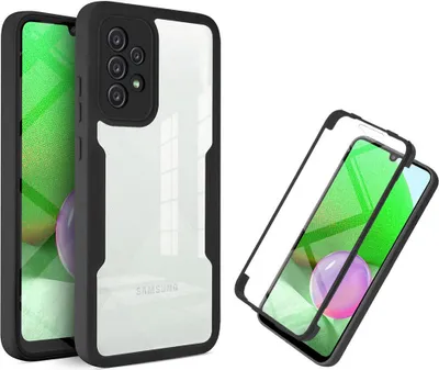 Immagine prodotto di Samsung Galaxy A52 5G/4G Custodia, protezione completa a 360° con protezione del display integrata per Samsung A52 5G/4G nero