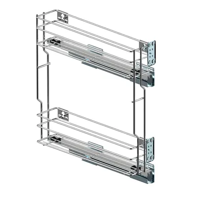 Produktbild von Unterschrankauszug Küchenauszug Schrankauszug mit Softclose 20cm Rechts