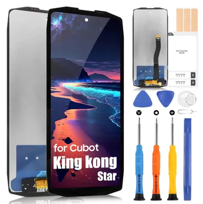 Immagine prodotto di Display LCD di ricambio per Cubot Kingkong Star, assemblato con digitalizzatore e strumenti, colore nero