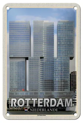 Produktbild von Blechschild Reise 12x18cm Rotterdam Niederlande De Rotterdam Schild
