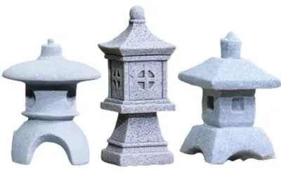Produktbild von Miniatur Pagode - Künstlerisches Design - Gartendekoration - Zen Garten - Aquarium Dekoration - Geschenkidee - Handwerkskunst