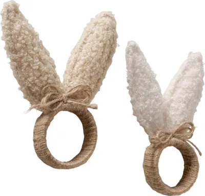 Produktbild von Boltze Gruppe Plushy Serviettenring sortiert beige (1 Stück)
