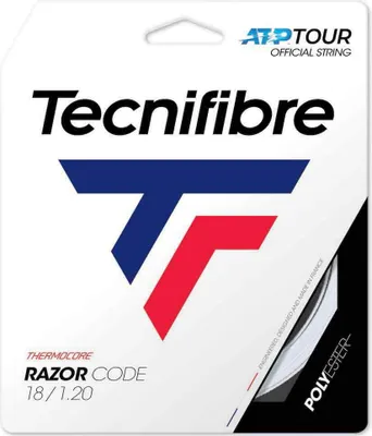 Image de Cordage de tennis Tecnifibre Razor Code 12 M, blanc, 1,20 mm