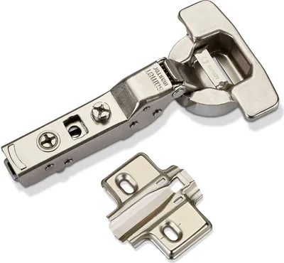 Produktbild von Master Toolless T45 Topfband werkzeuglose Topfmontage Mittelanschlag 110° mit Dämpfer (Soft-Close) und Kreuzplatte mit
