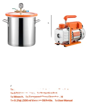 Immagine prodotto di Pompa a vuoto, degassaggio efficiente, struttura resistente, 5 galloni