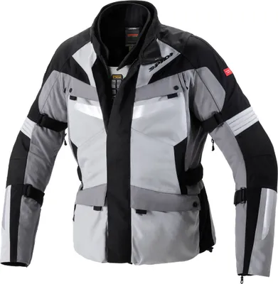 Zdjęcie produktu dla Tekstylna kurtka motocyklowa Spidi Alpentrophy H2Out, czarny/szary, 3XL