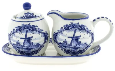 Obrázok produktu pre Heinen Delfts Blauw – Súprava na cukor a mlieko s miskou