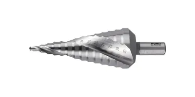 Produktbild von RUKO Stufenbohrer HSSE-Co 5 spiralgenutet mit Kreuzanschliff Ø 4 - 30 mm - 101052E/RUKO