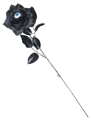 Produktbild von Schwarze Rose mit Auge als Halloween & Gothic Deko-Blume