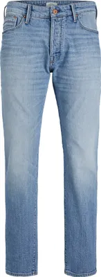 Produktbild von JACK & JONES Basic Jeans Stonewashed Design Denim Hose mit Knopfleiste JJIMIKE Größe: 34W / 32L