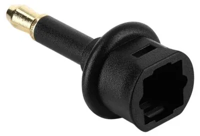 Produktbild von Delock Adapter Mini TOSLINK 3,5 mm Stecker auf TOSLINK Buchse