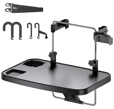Productafbeelding van Stuurwiel Lade Multifunctioneel - Autotafel - Reistafel - Hoofdsteun Tafel - Telefoon Houder - Antislip Ondergrond - Auto Tafel