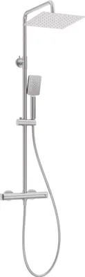 Produktbild von Deante | Duscharmatur mit Thermostat - Schwarz - Ergonomische Bedienung - Anti-Kalk-System