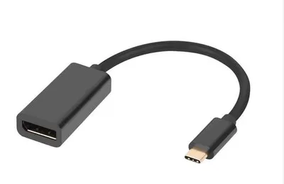 Produktbild von Microconnect MC-USBC-DPF1.2, USB Typ-C, DisplayPort, Stecker, Buchse, Gerade, Gerade