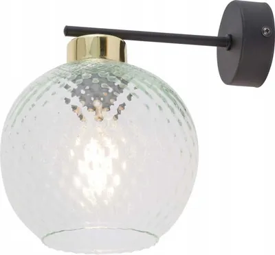 Immagine prodotto di Lampada da parete con paralume in vetro 24x25cm Lampada da parete decorativa con sospensione E27