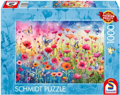 Produktbild von Schmidt Spiele Puzzle 1000 Teile Mohnblumenwiese