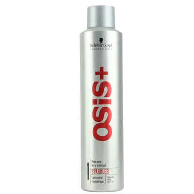 A silver spray can with red lettering on a white background.
