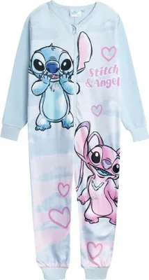 Immagine prodotto di Lilo & Stitch - Pigiama tutto in uno per bambine NS9012 (116) (blu)