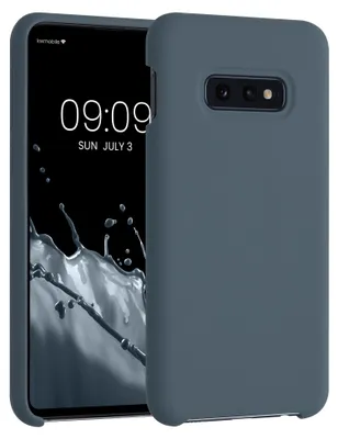 Produktbild von kwmobile Handyhülle für Samsung Galaxy S10e Hülle - Case Silikon - Kabelloses Laden - Schutzhülle Cover in Dunkler Schiefer