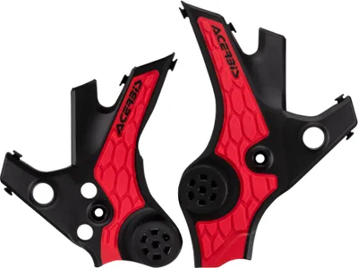 Produktbild von ACERBIS X-Grip Schwarz/Rot Rahmenprotektor für HONDA