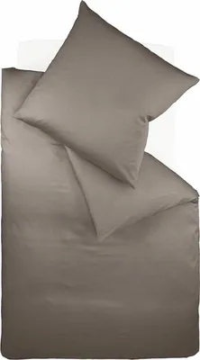 Produktbild von fleuresse Colours Interlock Jersey Bettwäsche Taupe 155 x 200 cm