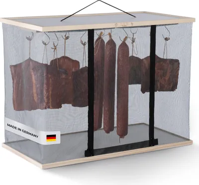 Produktbild von L.E.W. Reifeschrank für Fleisch und Wurst, Fisch und Beef Jerky Trocknungsschrank Ideal zum Fleisch Wurst Fisch & Co selber machen Räucher Modell 2