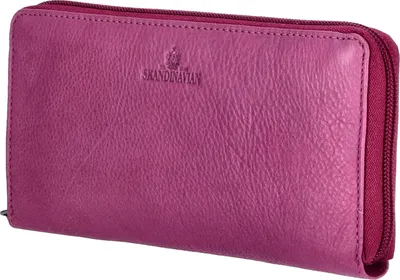Produktbild von The Skandinavian Brand Damen Lederbörse Quer  fuchsia