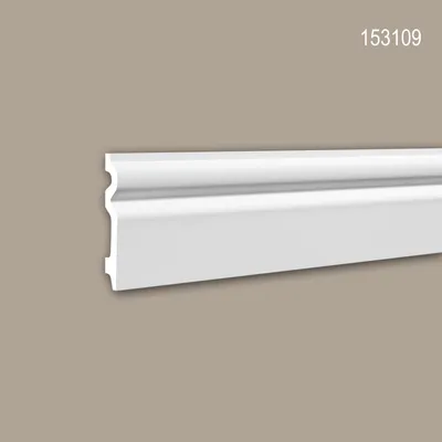 Produktbild von PROFHOME 153109 Sockelleiste Fußleiste Stuckleiste aus Polyurethan 2 m