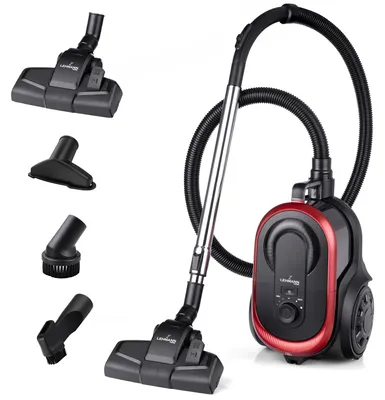 Immagine prodotto di Aspirapolvere ciclonico senza sacco - Potenza: 900 W - Capacità: 2,5 litri - Colore: nero/rosso