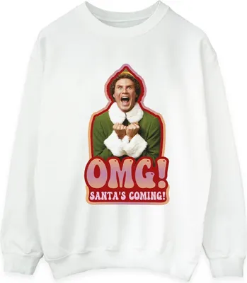 Produktbild von Elf - "Santa's Coming" Sweatshirt für Herren BI22584 (3XL) (Weiß)
