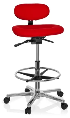 Produktbild von hjh OFFICE Counterstuhl WORK MF Arbeitsstuhl ohne Armlehnen Stoff