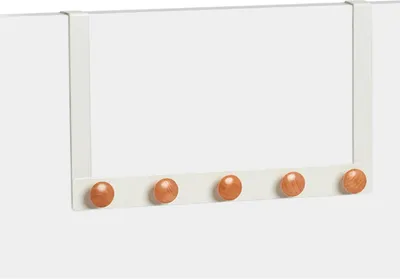 Produktbild von Zeller Türstütze, Metall/Bambus, 41x5x25 cm, weiß/braun