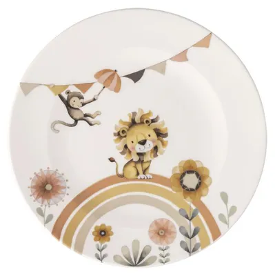 Zdjęcie produktu dla Villeroy & Boch Advantage zestaw 6 elementów Roar like a Lion talerz dla dzieci Premium Porcelain czerwony 1486732640