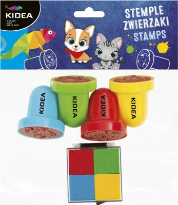 Produktbild von Grosse Tierstempel + Kidea-Stempelkissen