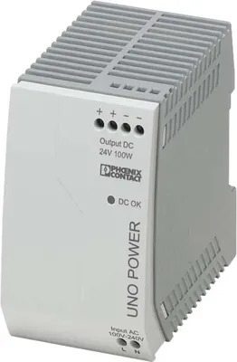 Produktbild von Phoenix Contact UNO-PS/1AC/24DC/100W, 100 W, 85 - 264 V, 50 - 60 Hz, 2.1 A, 89%, 738000 h