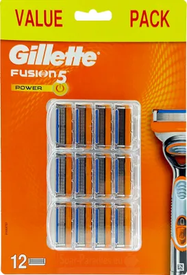 Produktbild von Gillette Fusion 5 Power Rasierklingen, 12er Pack