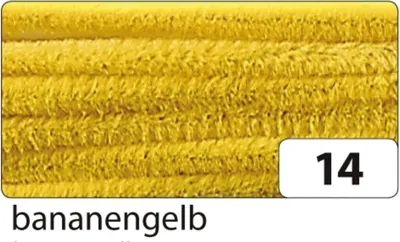 Immagine prodotto di Folia 77814 Filo di ciniglia per scovolini 8mm giallo banana 10pz.