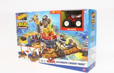 Zdjęcie produktu dla Hot Wheels Monster Trucks Bone Shakers Scrapyard, 1 samochodzik 1:64