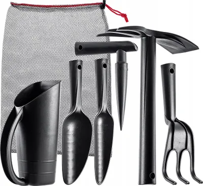 Image de Set d'outils de jardinage - Outils de jardinage - 6 pièces - Outils à main pour le jardinage