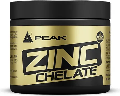 Zdjęcie produktu dla Chelat cynku - 180 tabletek I niezbędny pierwiastek śladowy I wysoce dozowany I z miedzią I utrzymanie prawidłowych kości I skóra I włosy I paznokcie I poziom testosteronu I układ odpornościowy I równowaga hormonalna I wegański I bezglutenowy