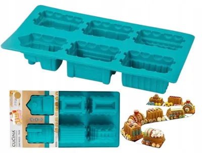 Produktbild von La Cucina Silikon-Backform Weihnachtszug mit Waggons