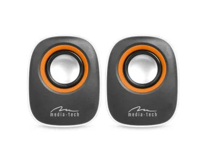 Produktbild von Mediatech MT3137W Lautsprecher Schwarz, Weiß Verkabelt 6 W