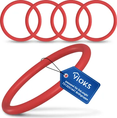 Produktbild von O-Ring Set 5x Dichtring für Brühgruppe passend wie DeLonghi 5332149100 Kaffeemaschine