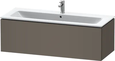 Produktbild von Waschtischunterbau L-CUBE 1220x481x400mm flannel grey seidenmatt flannel grey seidenmatt