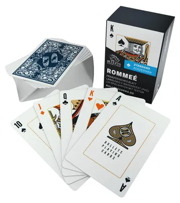 Immagine prodotto di Gioco di carte Rummy – 110 carte da gioco in plastica resistenti all'acqua. Stile: Indice standard