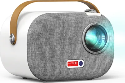 Produktbild von Blitzwolf®V2 1080P Android projektor Automatická korekce lichoběžníkového zkreslení 5G WIFI 200ANSI lumenů Android 9.0 Google Assistant Přenosné mini domácí kino Venkovní film - EU zástrčka