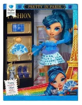 Produktbild von Rainbow High Pretty in Paris Fashion - Skyler Bradshaw (Blue), Modepuppe, Weiblich, 4 Jahr(e), Junge/Mädchen, 280 mm, Mehrfarbig, Blau